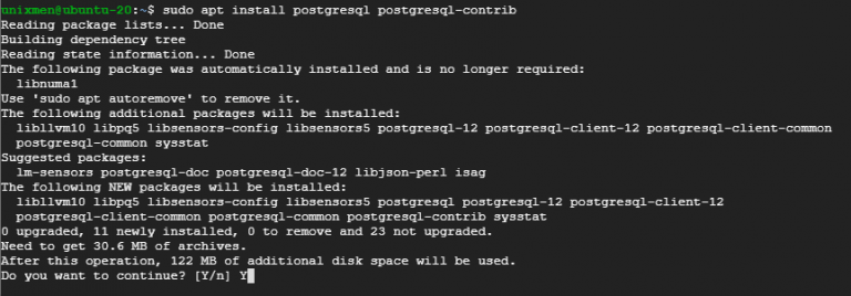 How to install PostgreSQL on Ubuntu 20.04  Unixmen