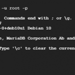 Log in to MySQL database