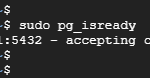 PostgreSQL is accepting incoming connections
