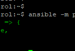 ansible -m ping localhost