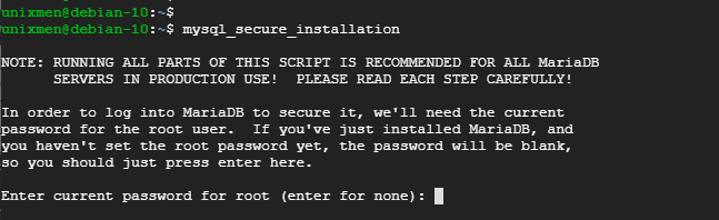 secure mariadb-server