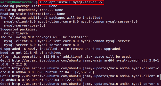 Install MySQL