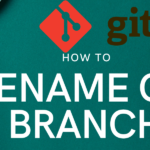 git rename branch