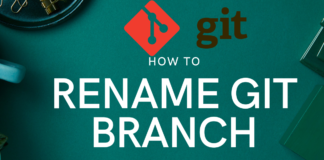 git rename branch