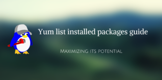 yum list installed packages utility usage and documentation