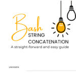 bash concatenate strings