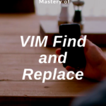 vim find and replace