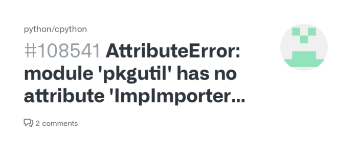 AttributeError: module 'pkgutil'