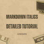markdown italics
